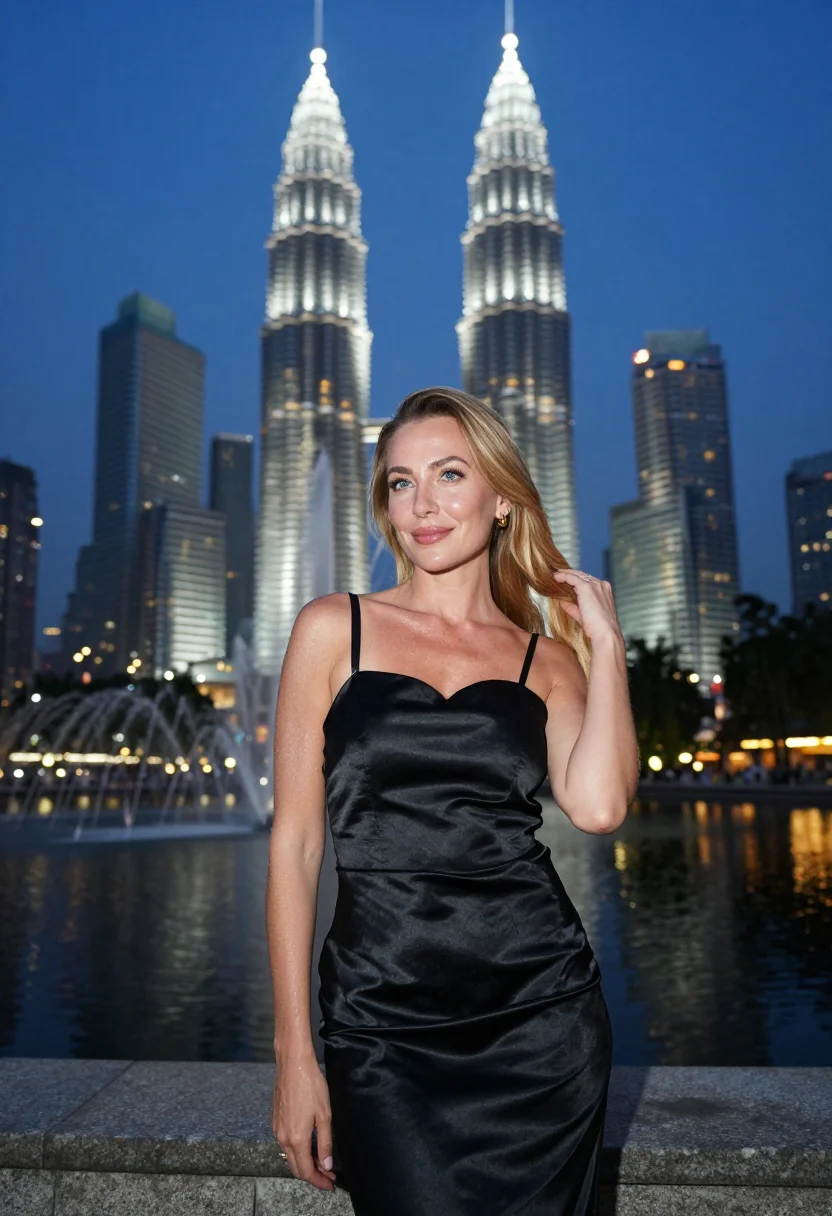 AI kuala lumpur sample — portrait of a woman, half-length portrait of a Western-Europ
