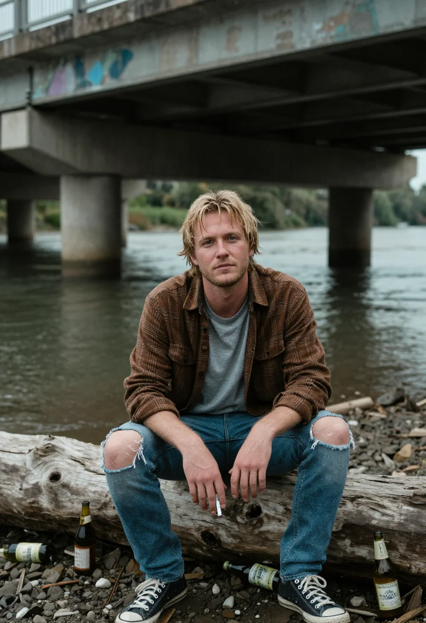 AI kurt cobain sample — portrait of a man, half-length portrait of a Western-Europea