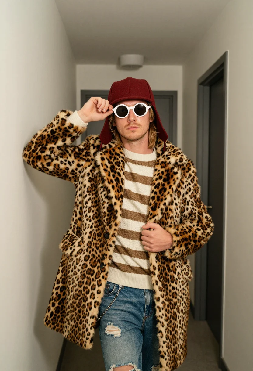 AI kurt cobain sample — portrait of a man, close half-length portrait of a Western-E