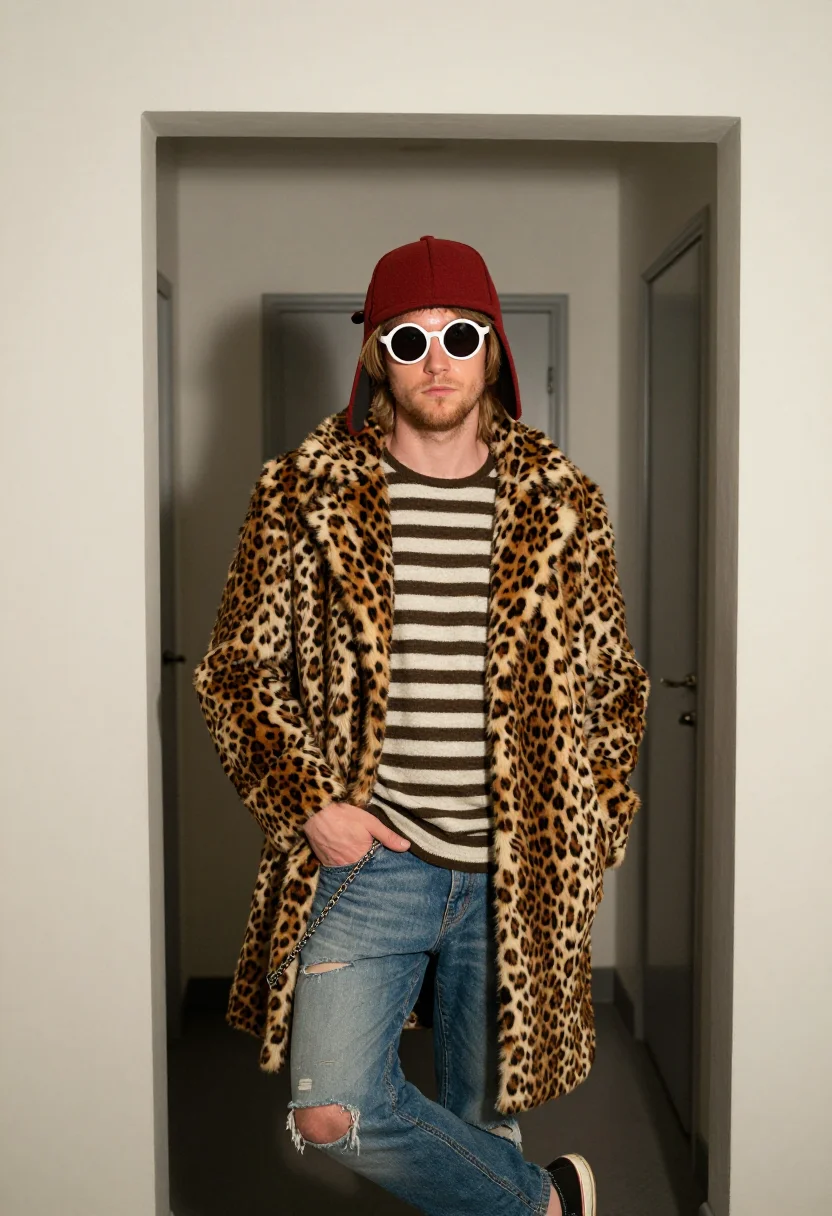 AI kurt cobain sample — portrait of a man, half-length portrait of a Western-Europea