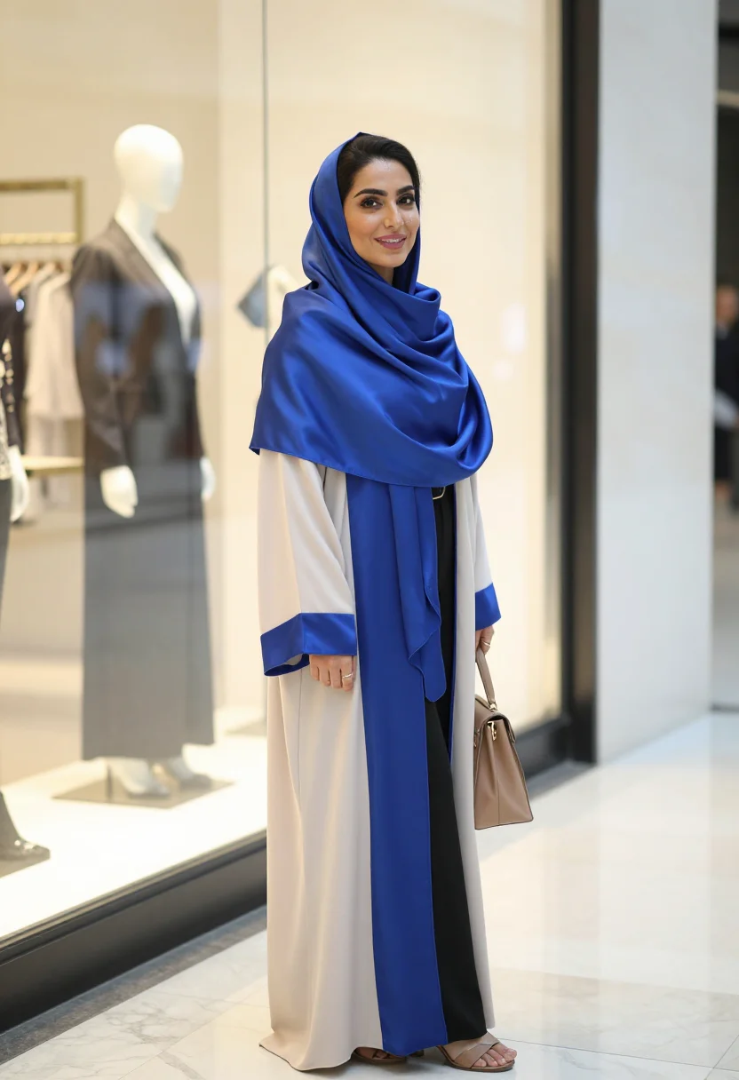 AI kuwait avenues sample — portrait of a woman, three-quarter-length portrait of a Kuwa