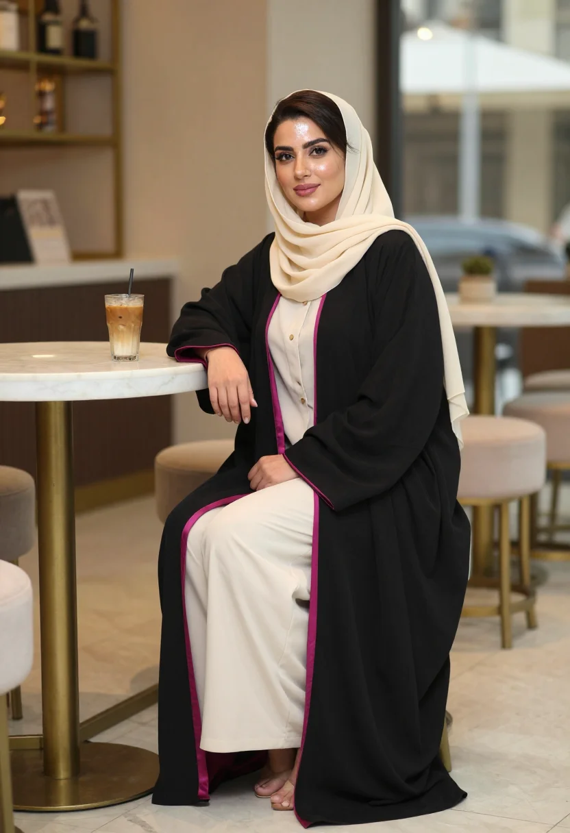 AI kuwait avenues sample — portrait of a woman, full-length portrait of a Kuwaiti woman