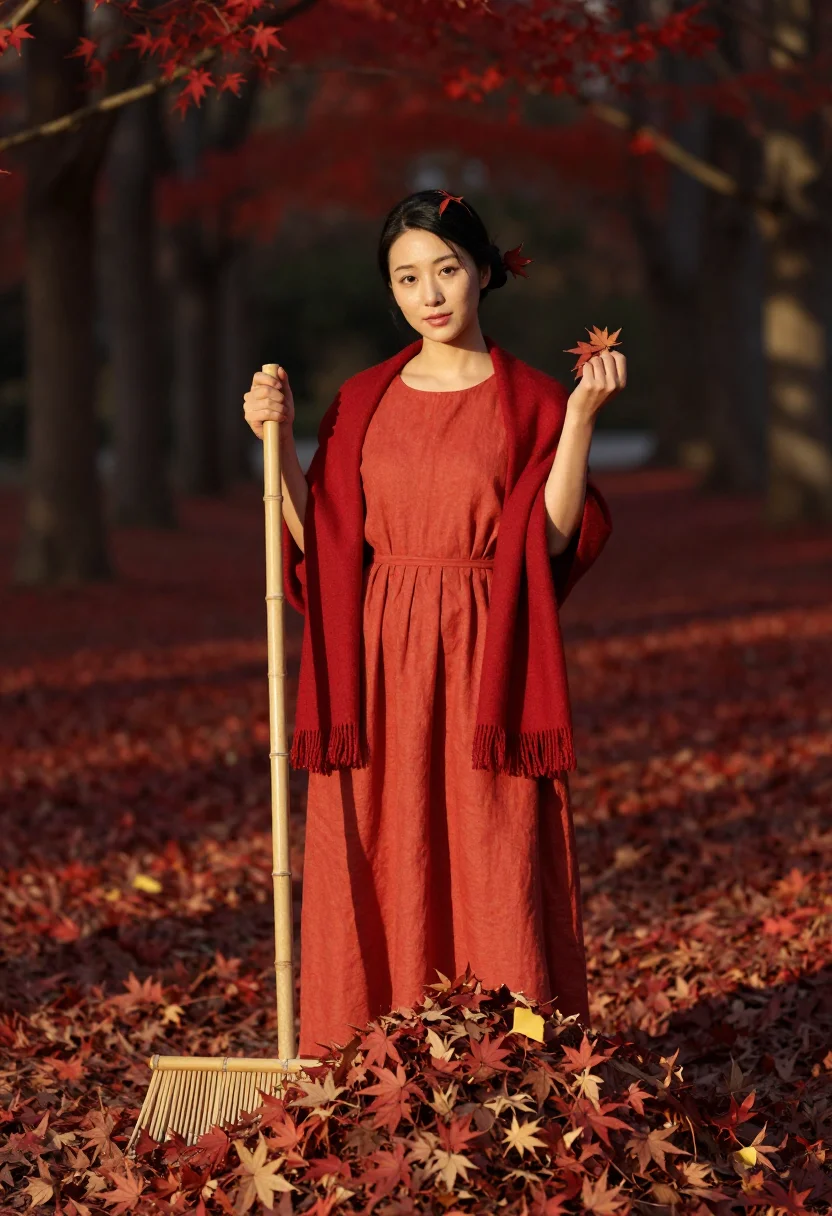 AI kyoto koyo sample — portrait of a woman, a Japanese woman in her late twenties w