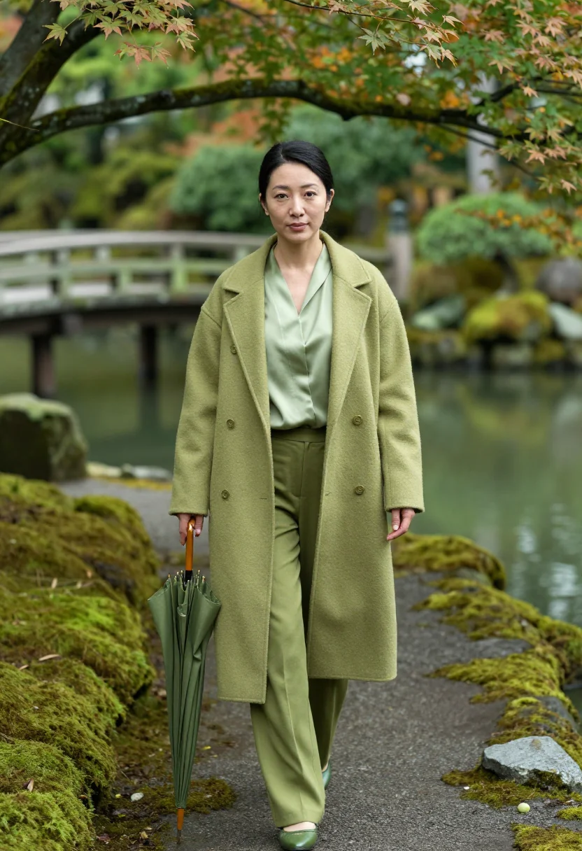 AI kyoto moss sample — portrait of a woman, waist-up portrait of a Japanese woman i