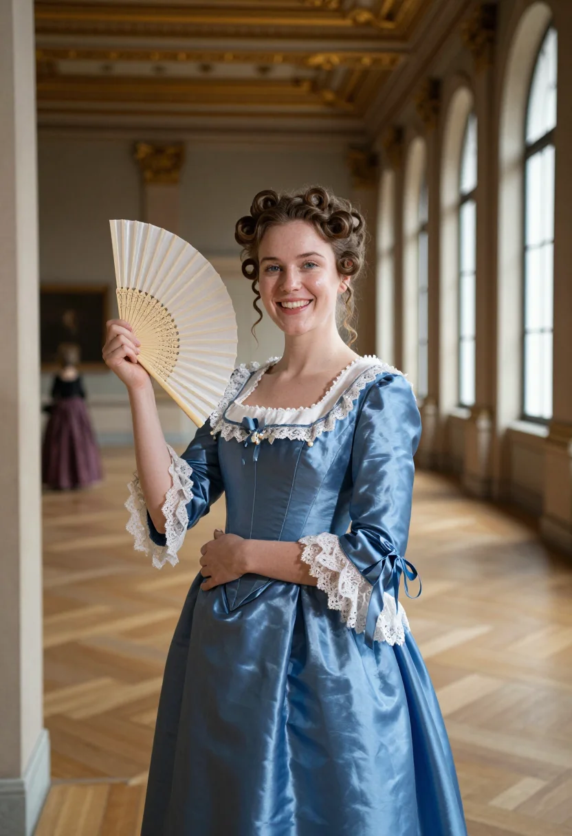 AI la grande mademoiselle sample — portrait of a woman, half-length three-quarter portrait of a