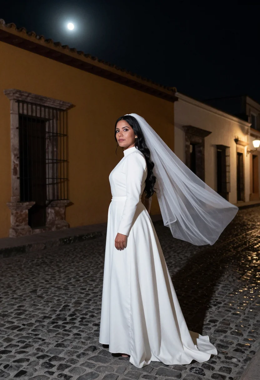 AI la llorona sample — portrait of a woman, three-quarter-length portrait of a Mexi