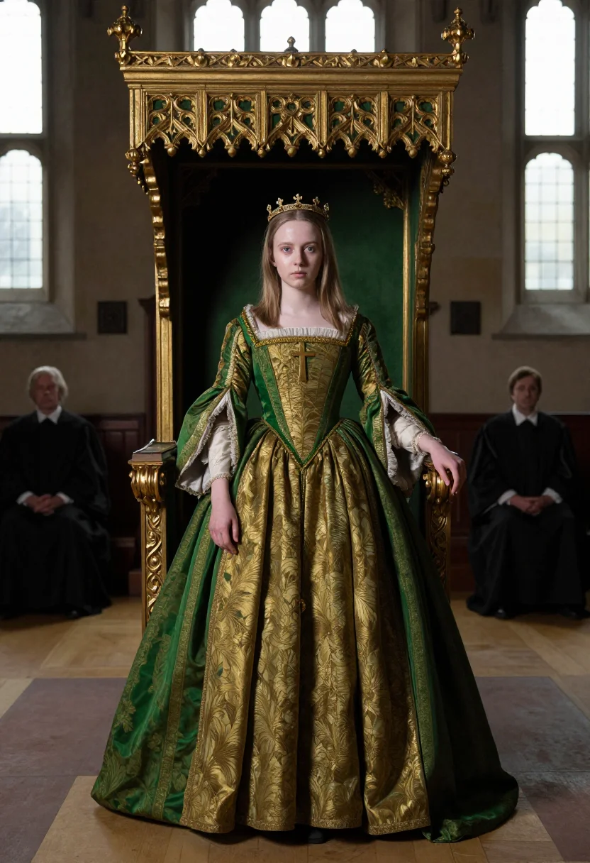 AI lady jane grey sample — portrait of a woman, three-quarter-length portrait of a slig