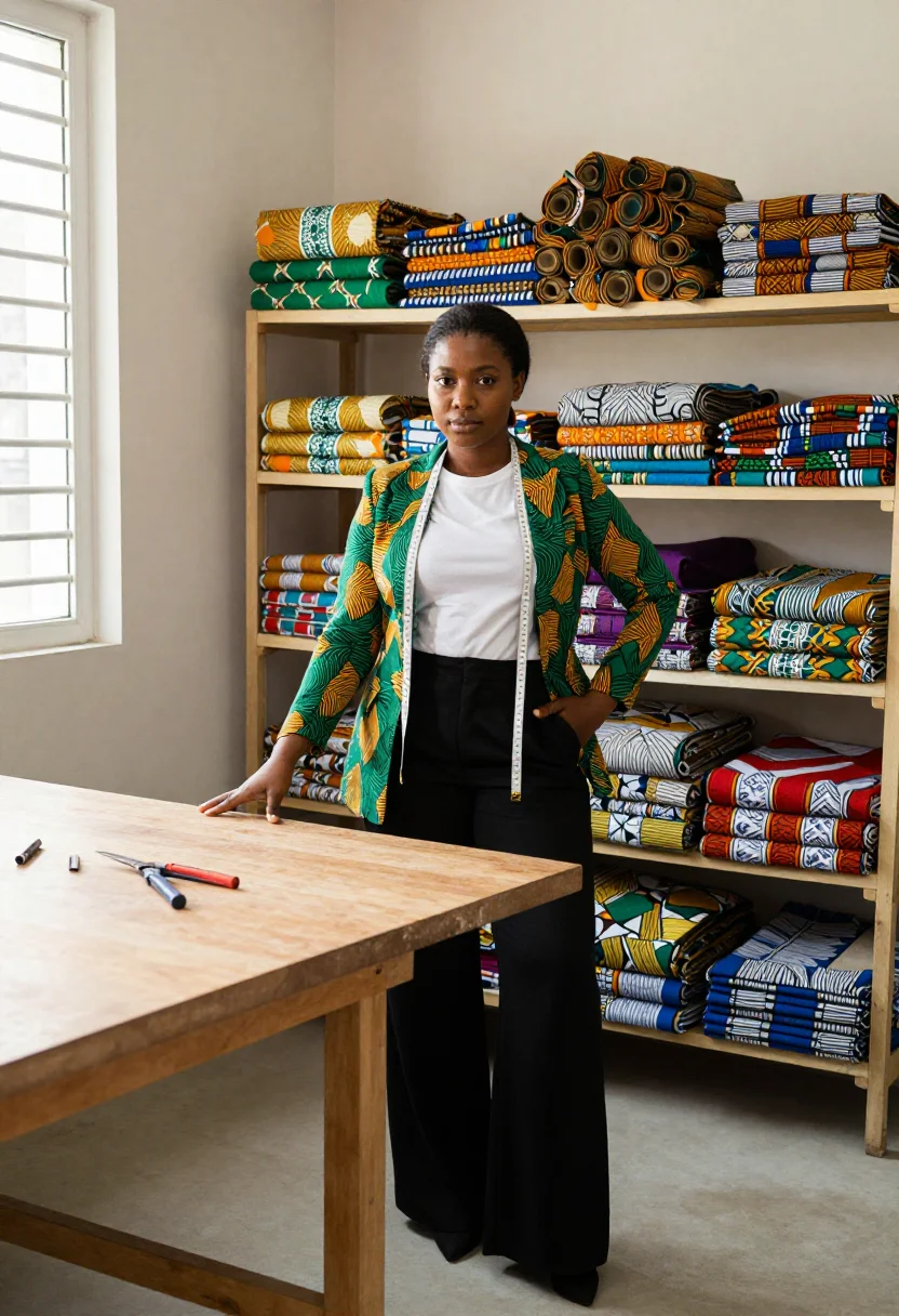 AI lagos creative sample — portrait of a creative director, full-length portrait of a N