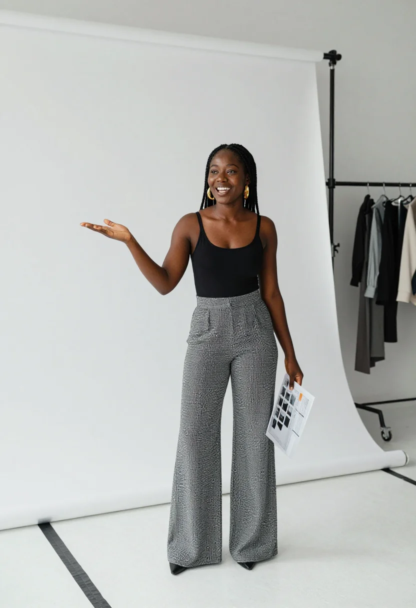 AI lagos creative sample — portrait of a creative director, three-quarter-length portra
