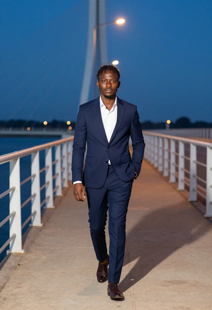 AI lagos tech sample — portrait of a founder, full-length portrait of a Nigerian ma