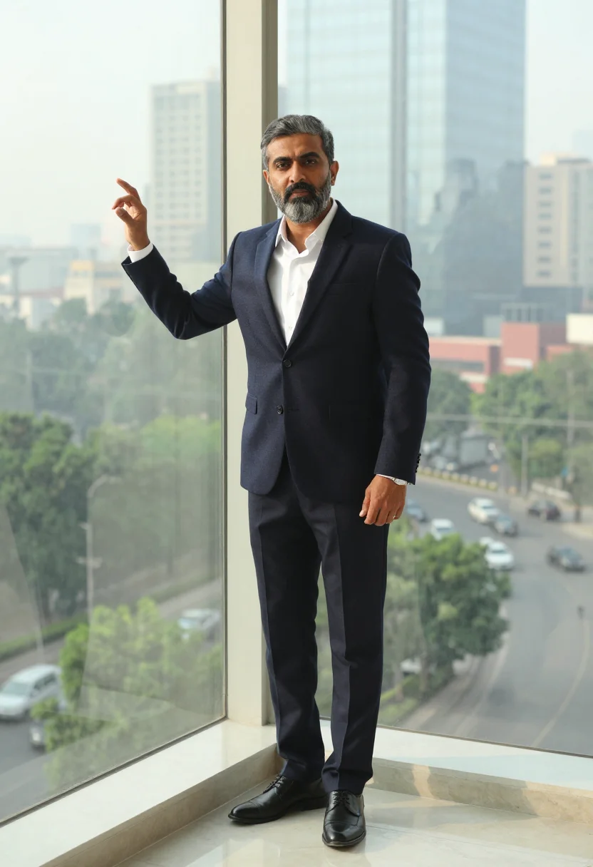 AI lahore business sample — portrait of a man, morning portrait of a Pakistani man with
