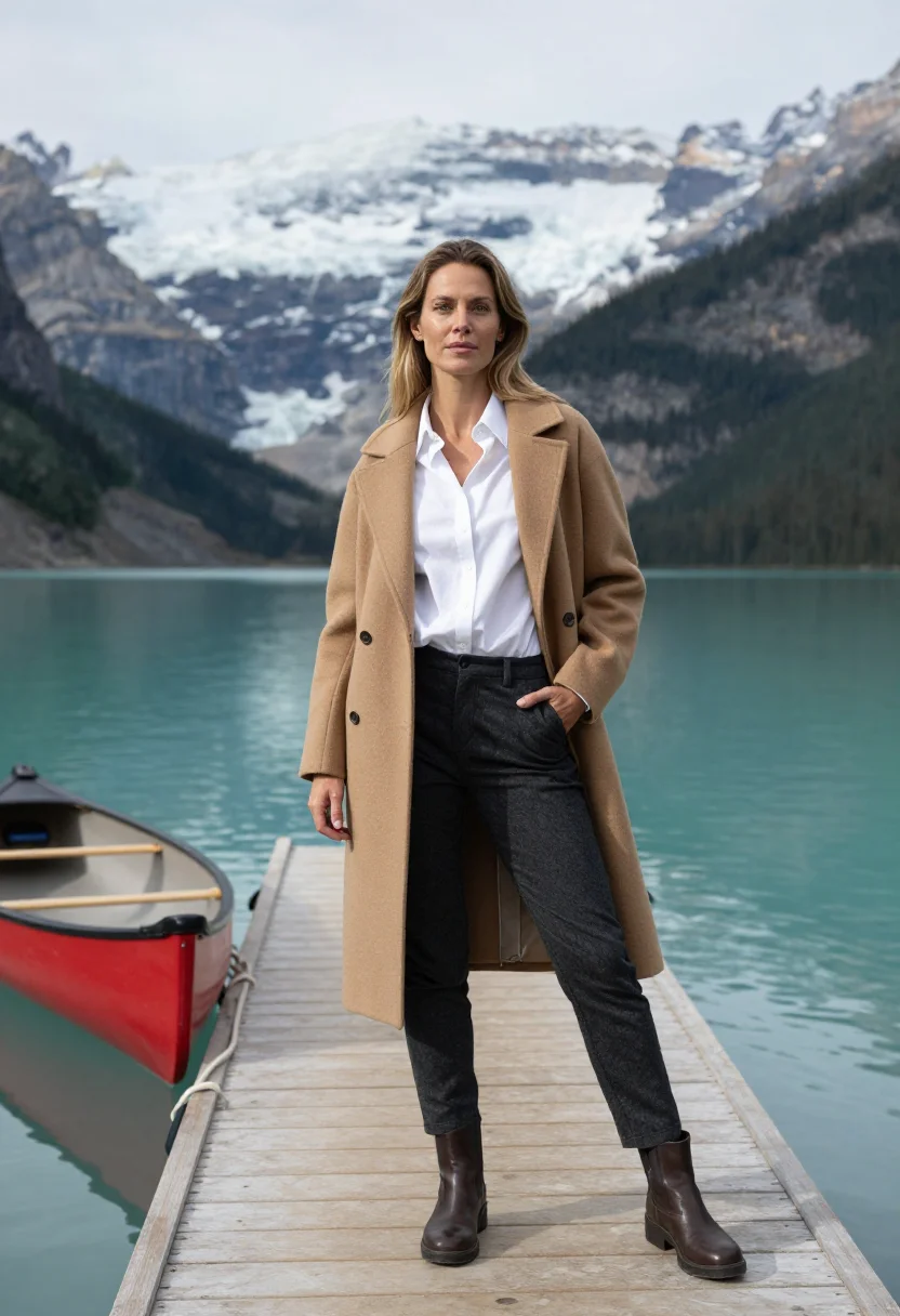 AI lake louise sample — portrait of a woman, three-quarter-length portrait of a West