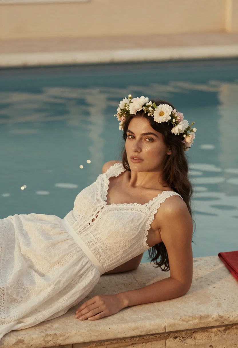 AI lana del rey born to die sample — portrait of a woman, reclining half-length portrait of a Wes