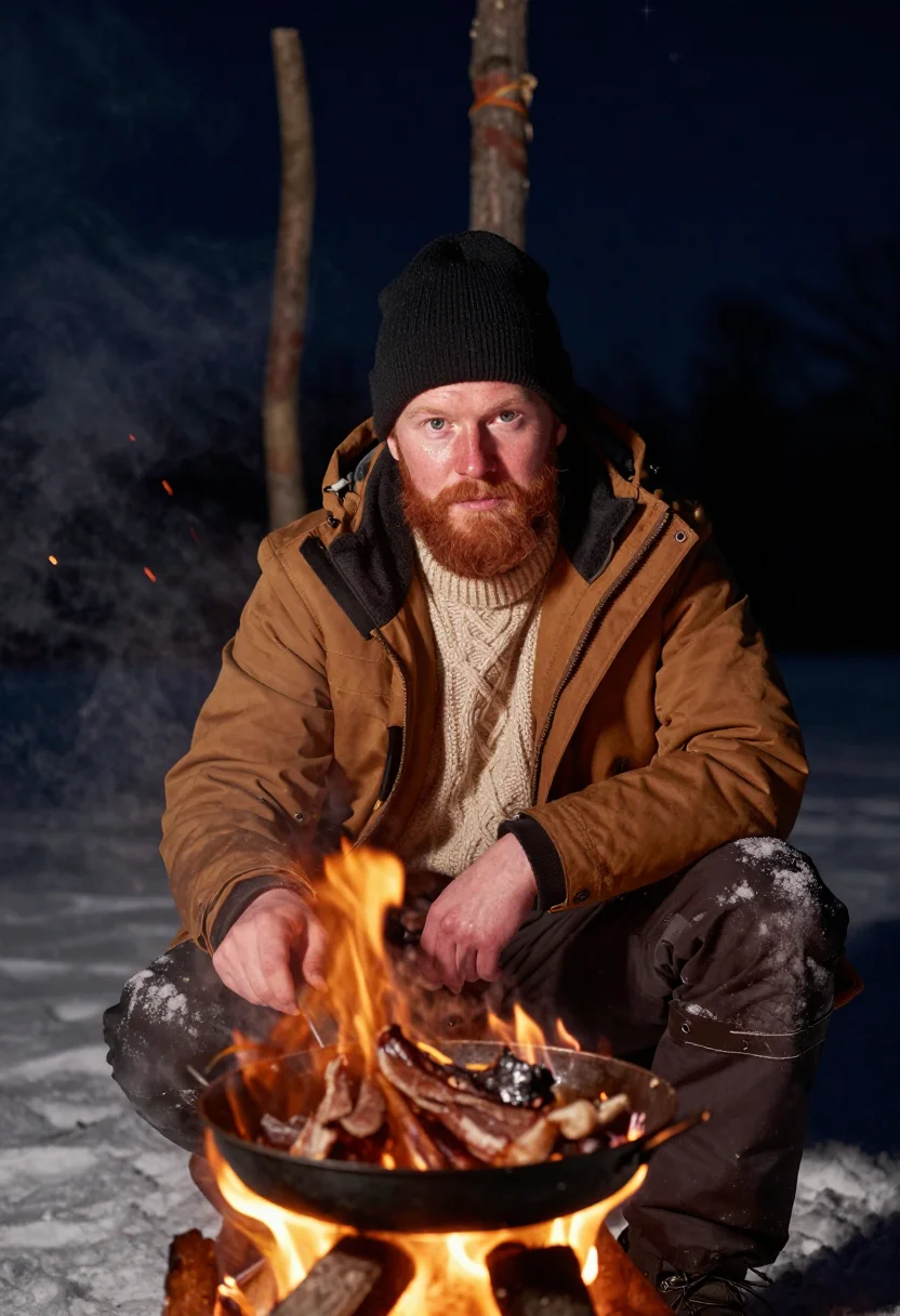 AI lapland husky sample — portrait of a man, half-length portrait of a Swedish man wit