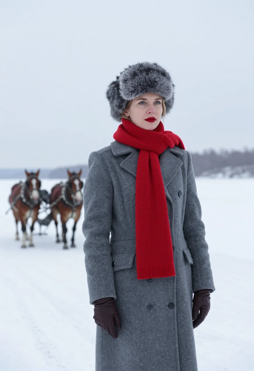 AI lara zhivago sample — portrait of a woman, three-quarter-length portrait of a woma