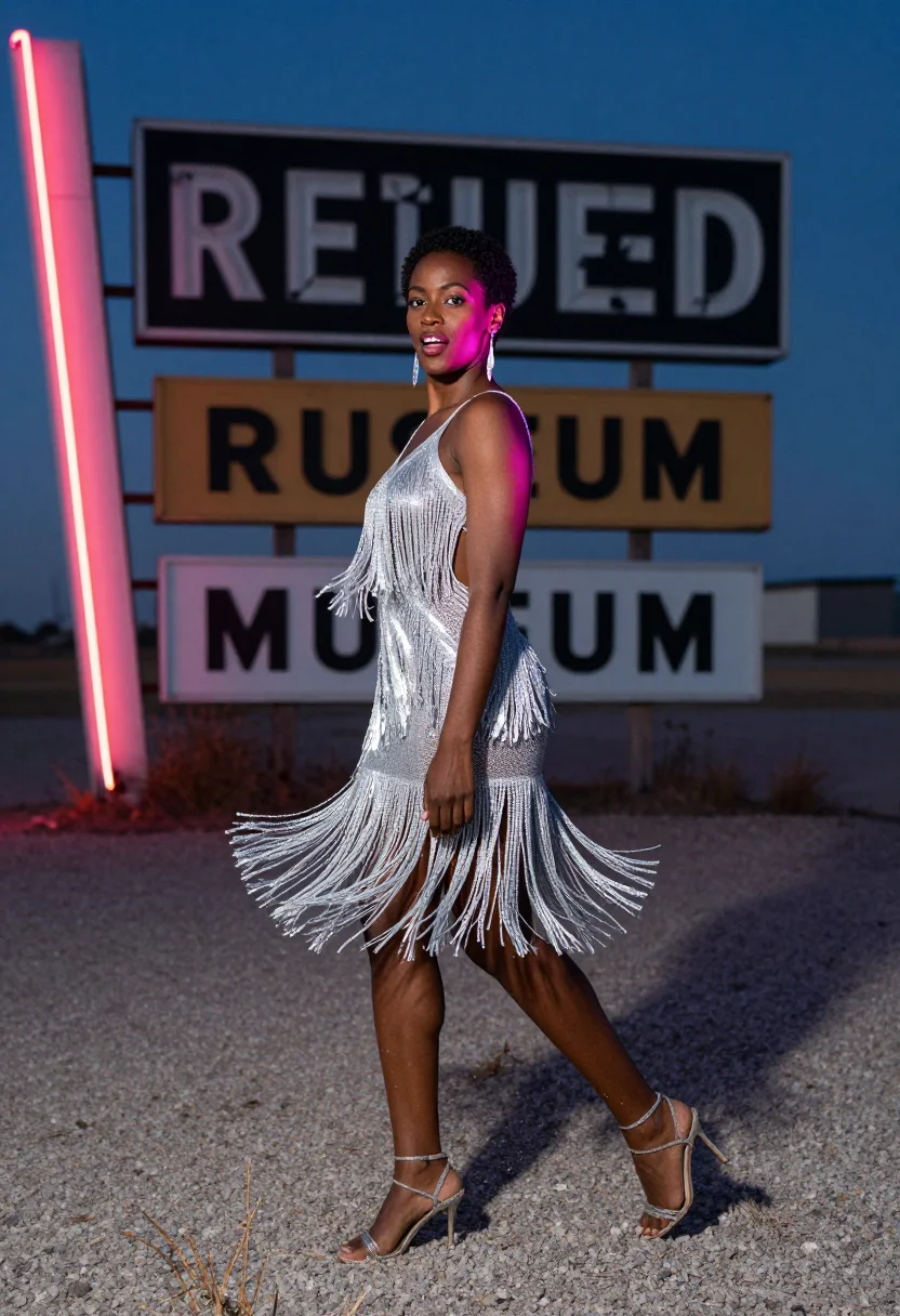 AI las vegas sample — portrait of a woman, three-quarter-length portrait of a Blac