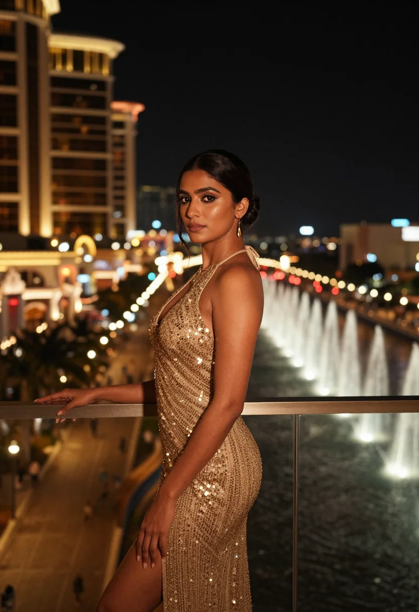 AI las vegas sample — portrait of a woman, half-length three-quarter portrait of a
