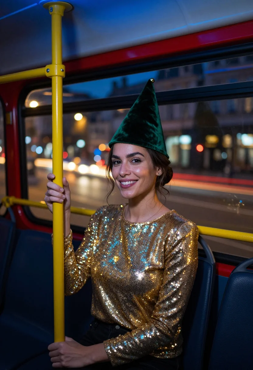 AI last christmas covent garden sample — portrait of a woman, waist-up portrait of a Western-European