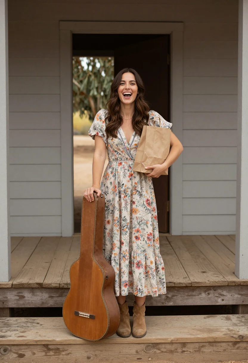 AI laurel canyon sample — portrait of a woman, standing half-length portrait of a whit