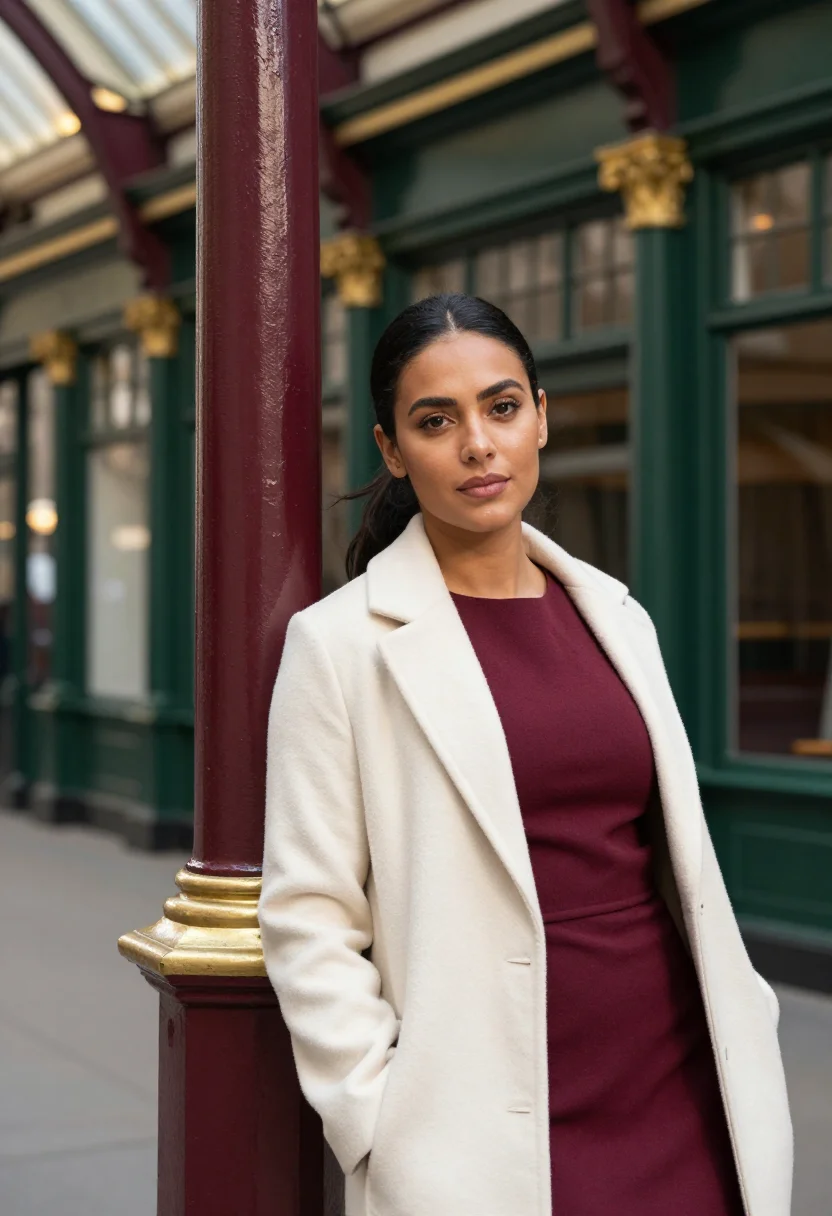 AI leadenhall market insurance broker palette sample — portrait of a woman, an insurance broker in her early thirti