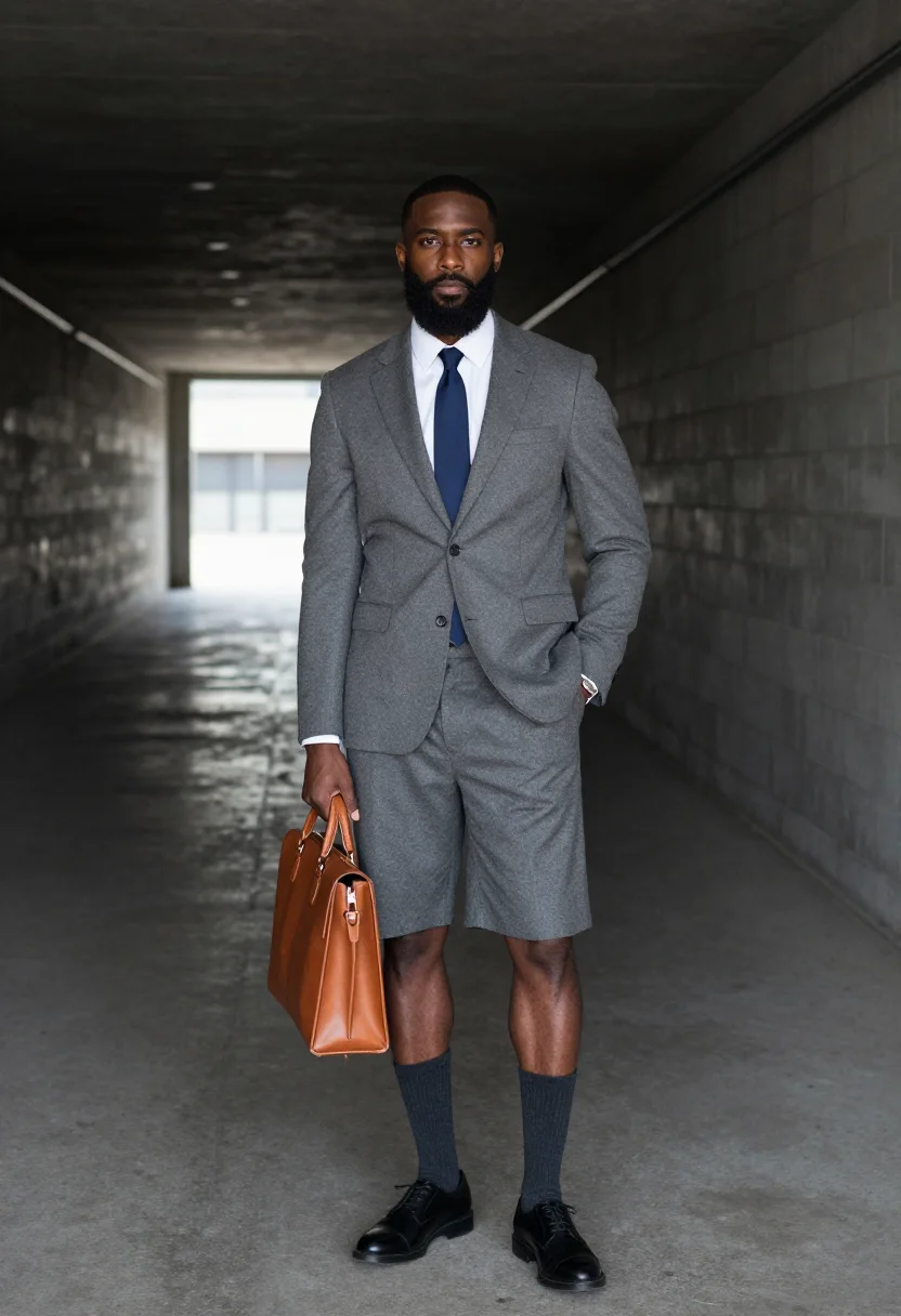 AI lebron tunnel sample — portrait of a man, three-quarter-length photograph of a Blac