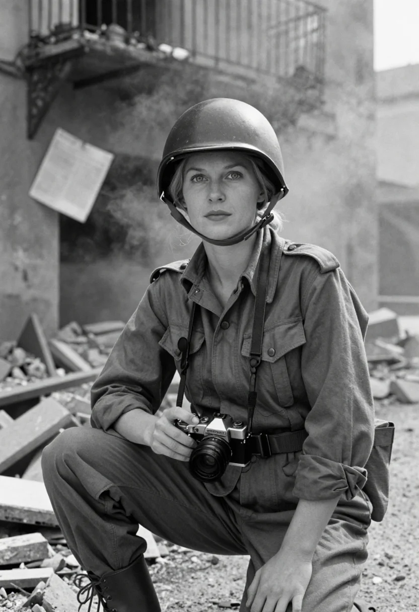 AI lee miller sample — portrait of a woman, close half-length portrait of a woman o