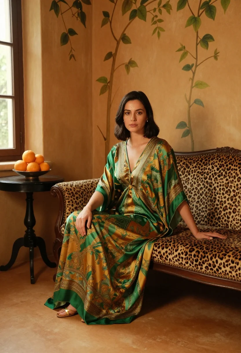 AI lee radziwill sample — portrait of a woman, a full-length photograph in a painted s