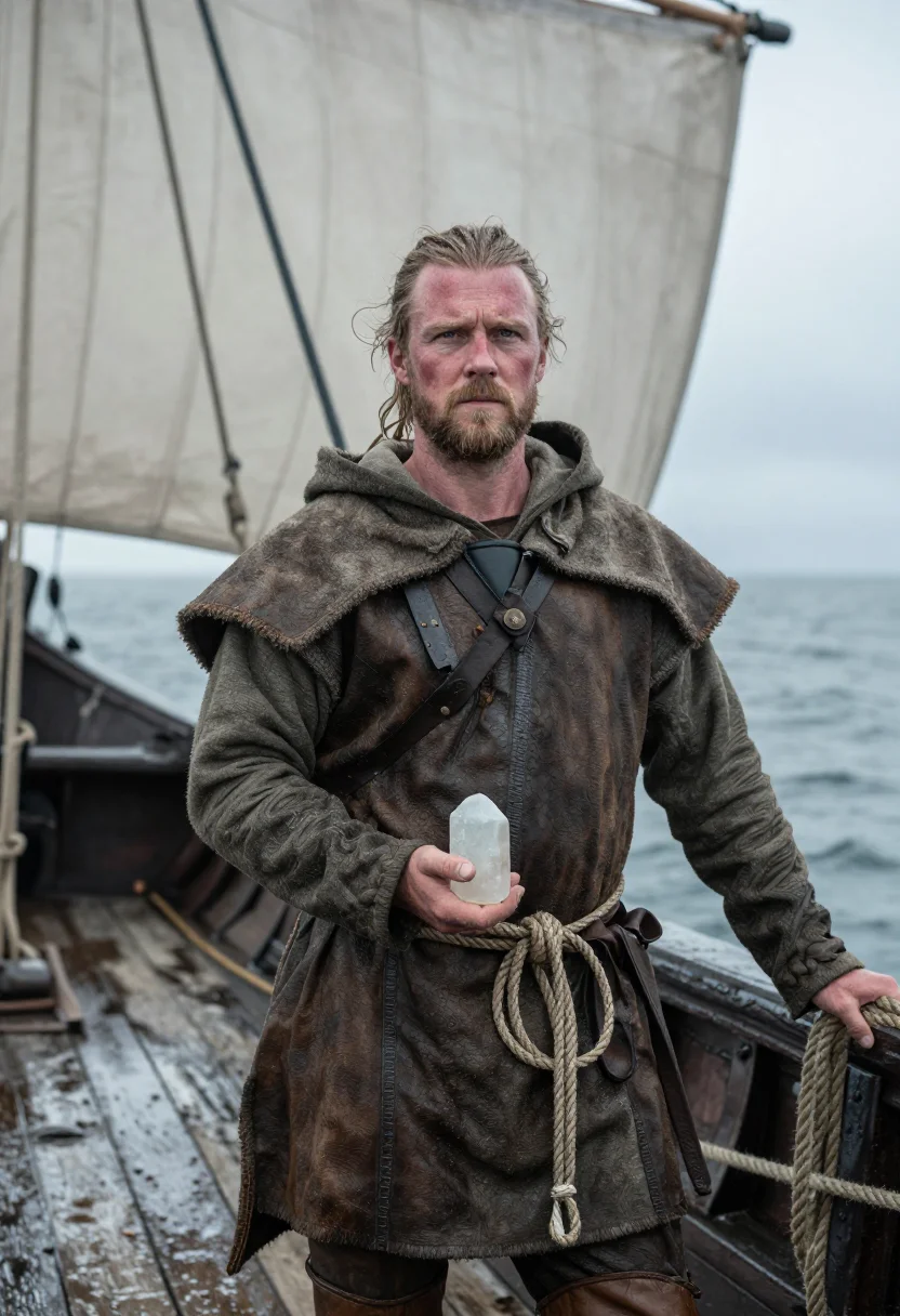 AI leif erikson sample — portrait of a man, chest-up portrait of a Norse man in his l