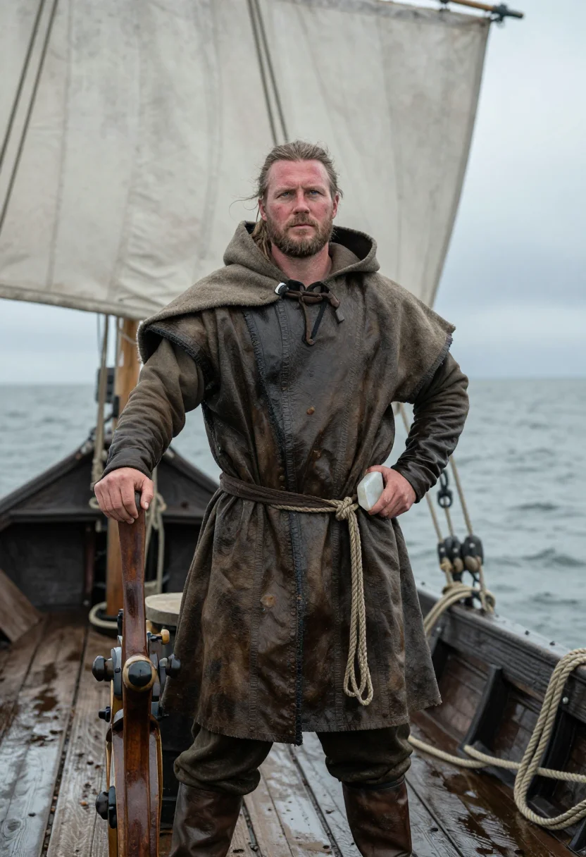 AI leif erikson sample — portrait of a man, half-length portrait of a Norse man in hi