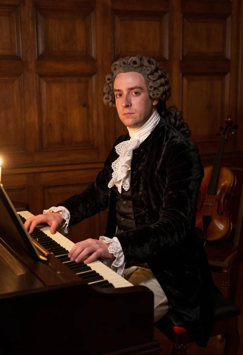 AI leopold i opera sample — portrait of a man, three-quarter-length portrait of an Austr