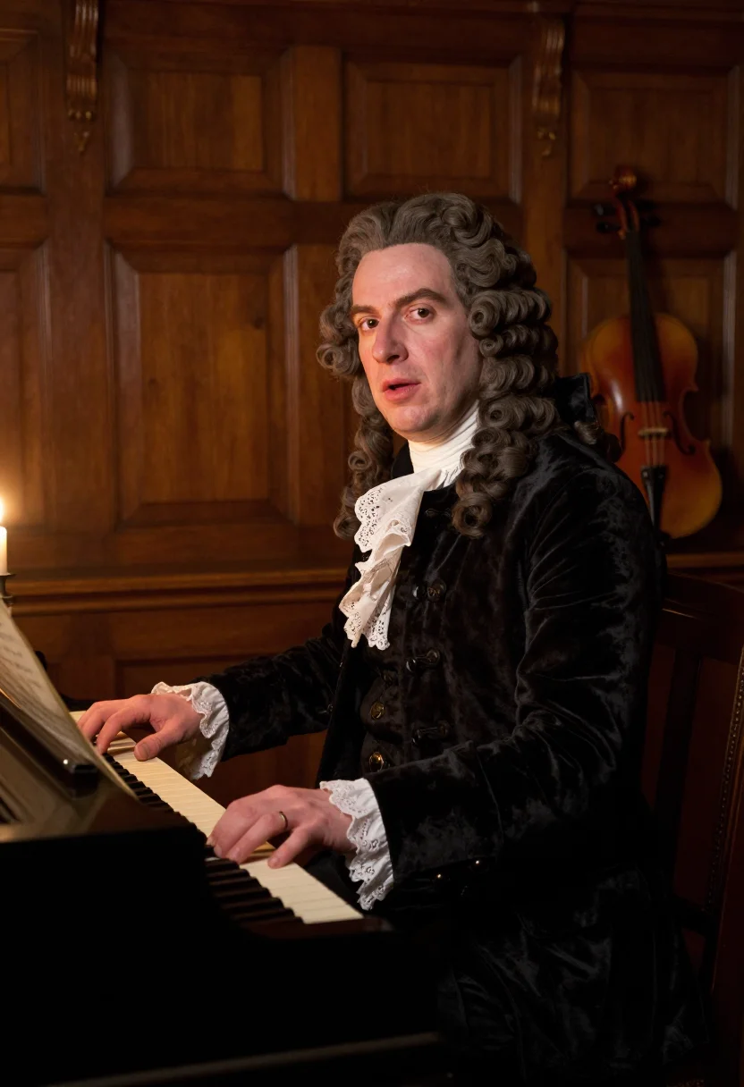 AI leopold i opera sample — portrait of a man, half-length portrait of an Austrian man i