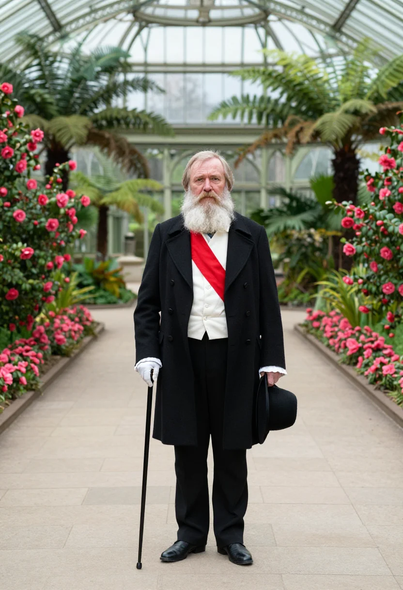AI leopold ii laeken sample — portrait of a man, wide standing portrait, the figure full l