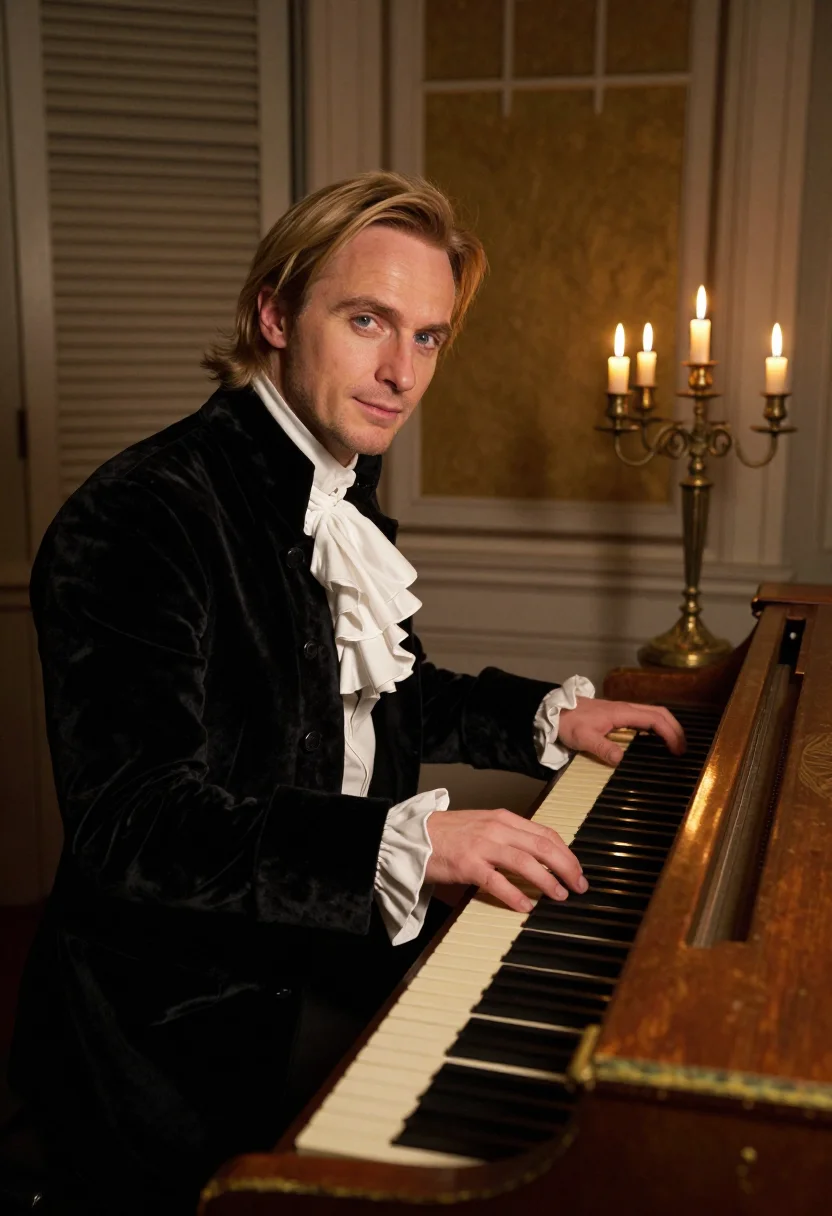 AI lestat sample — portrait of a man, waist-up portrait of a Western-European m