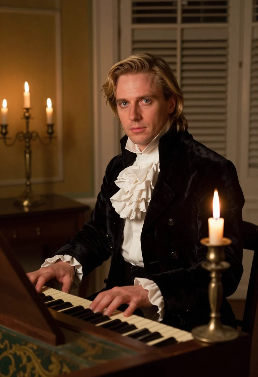 AI lestat sample — portrait of a man, chest-up portrait of a Western-European m