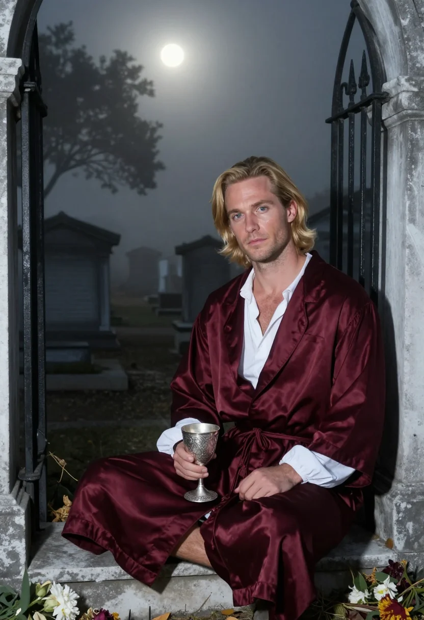 AI lestat sample — portrait of a man, knees-up portrait of a Western-European m