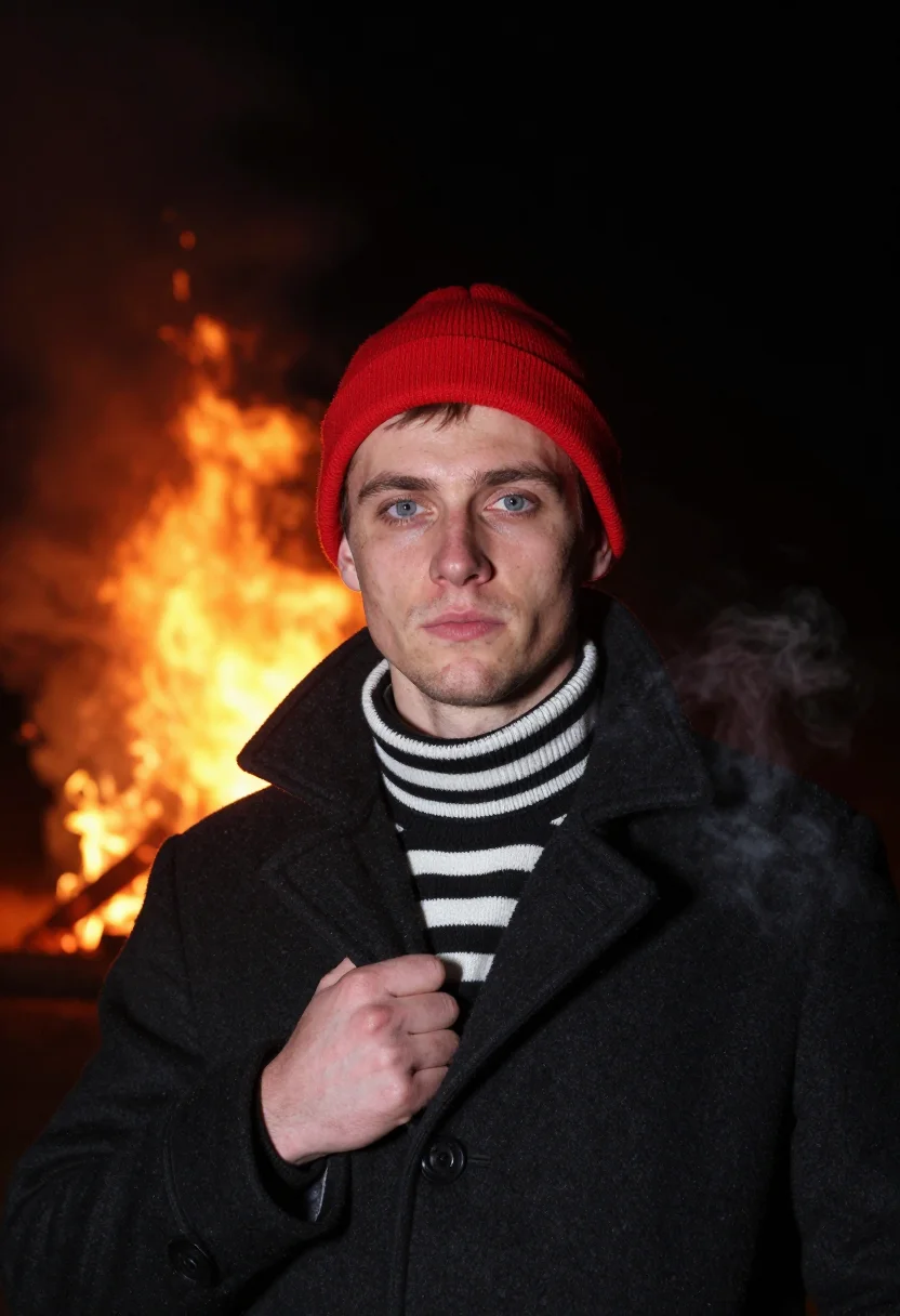 AI lewes bonfire sample — portrait of a man, close portrait of an English man in his t