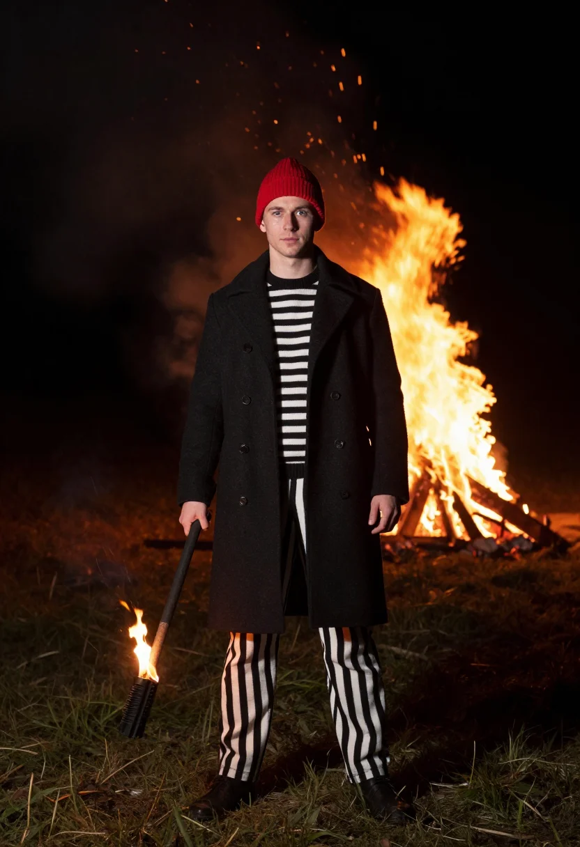 AI lewes bonfire sample — portrait of a man, full-length portrait of an English man in