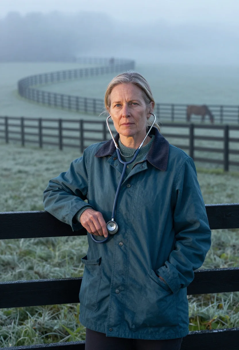 AI lexington equine vet bluegrass sample — portrait of a woman, framed half-length from the head to the