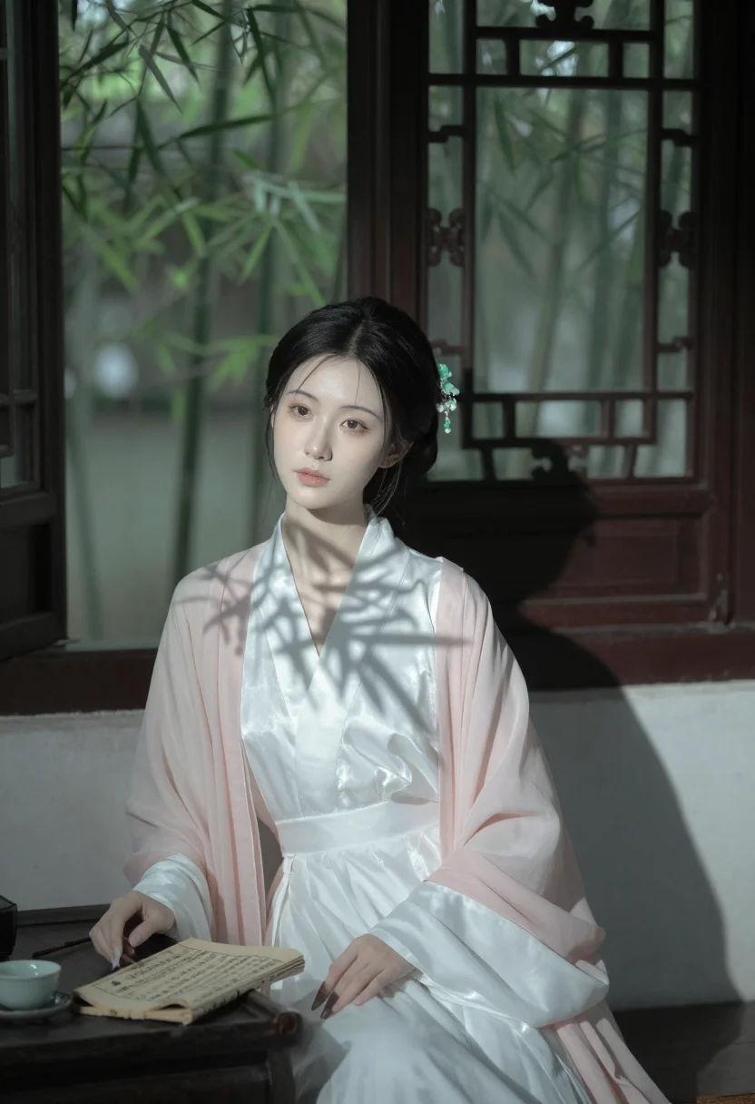 AI lin daiyu sample — portrait of a woman, half-length portrait of a Han Chinese w
