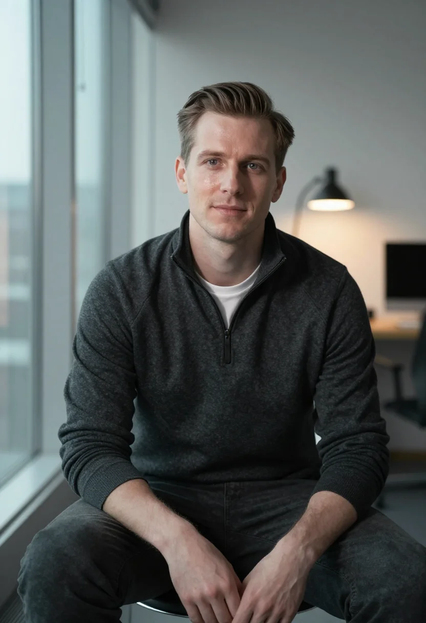 AI LinkedIn headshot — Smart casual, look1-take2