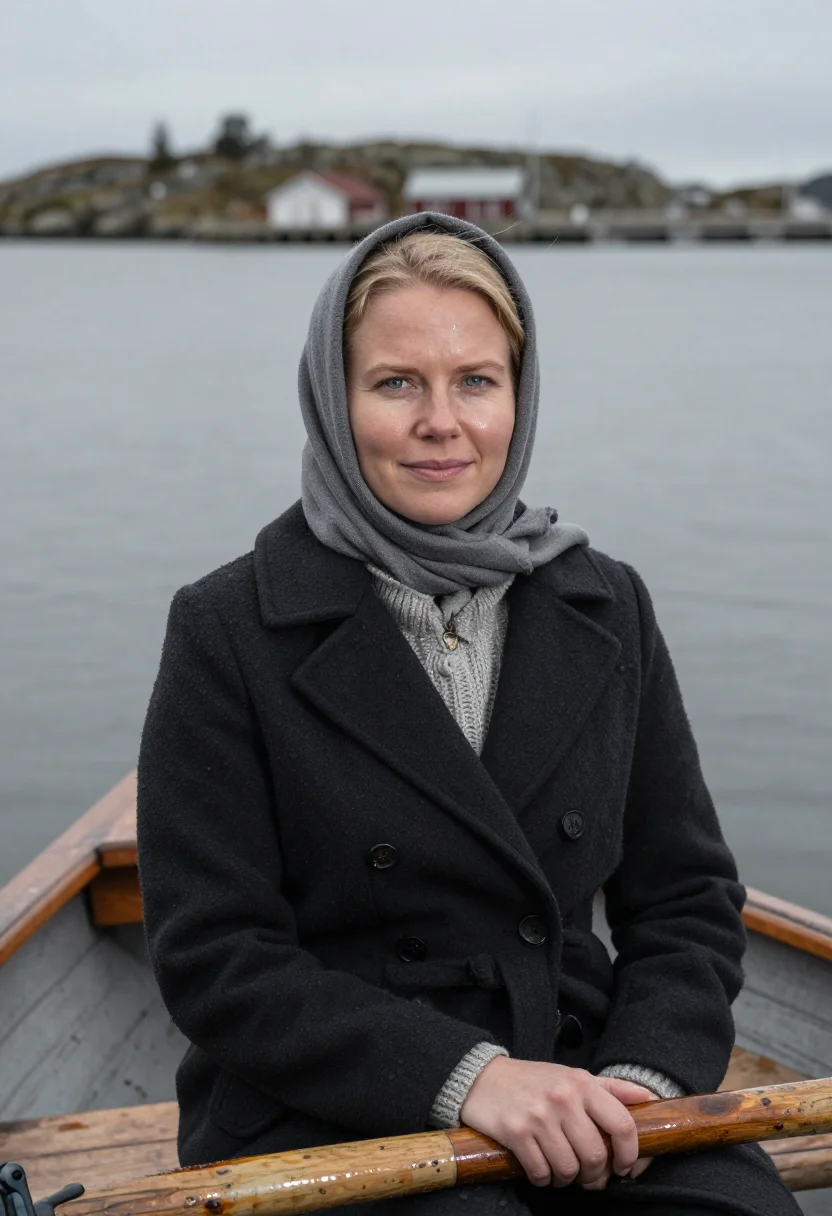AI liv ullmann sample — portrait of a woman, close chest-up portrait of a Norwegian