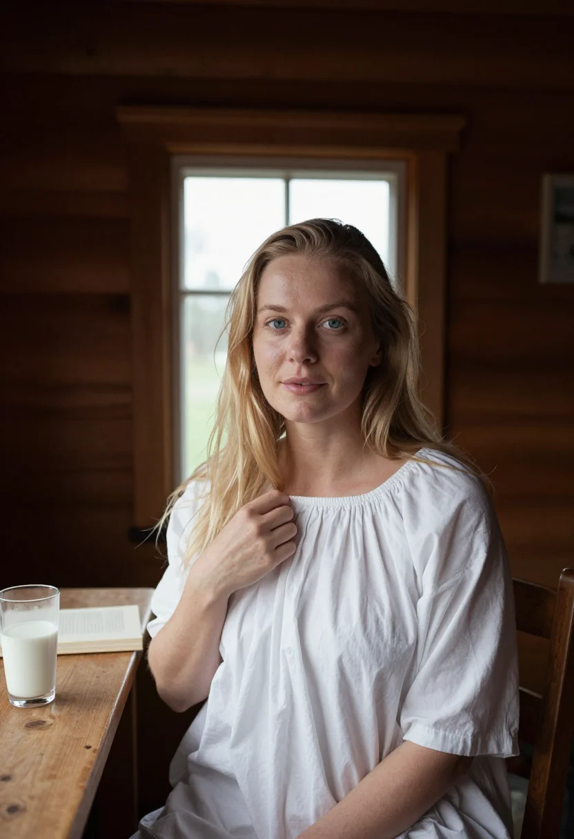 AI liv ullmann sample — portrait of a woman, close chest-up portrait of a Norwegian