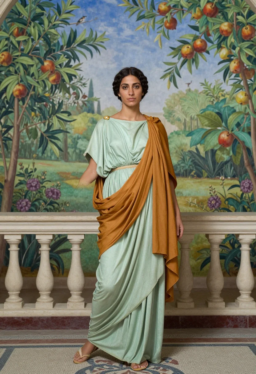 AI livia sample — portrait of a woman, full-length portrait of a Mediterranean