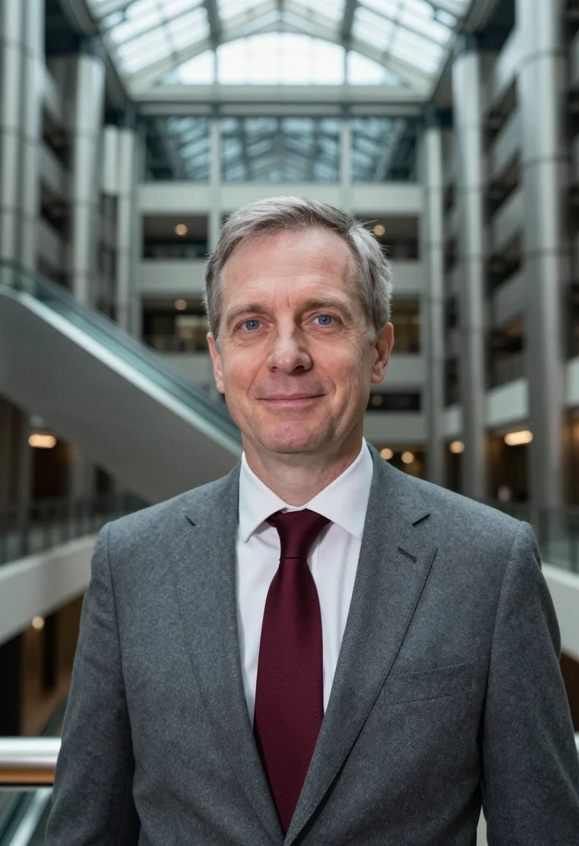 AI lloyds underwriter fog burgundy sample — portrait of a man, head-and-shoulders portrait of an underwr