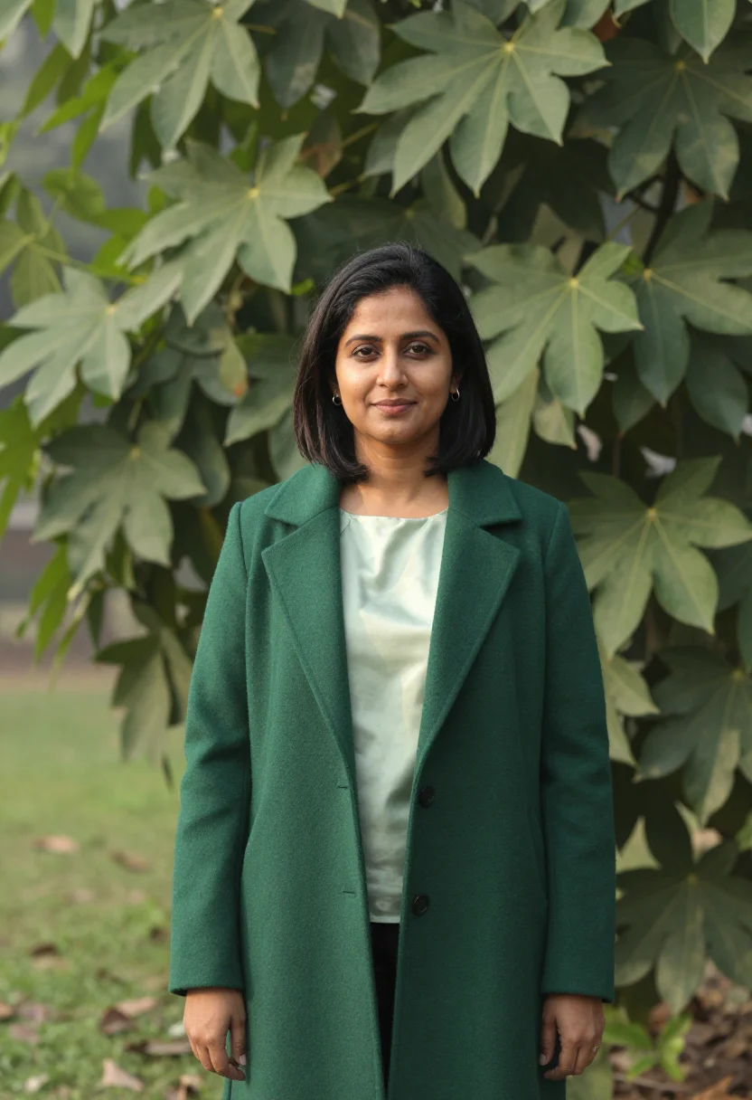 AI lodhi garden landscape architect dome green sample — portrait of a woman, a landscape architect in her forties of