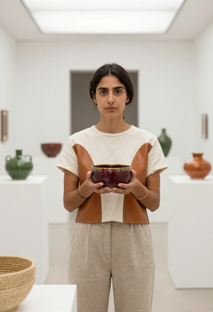 AI loewe sample — portrait of a woman, chest-up portrait of a Spanish woman in