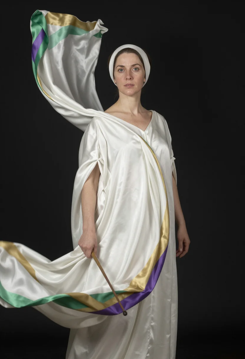 AI loie fuller sample — portrait of a woman, three-quarter-length portrait of a West