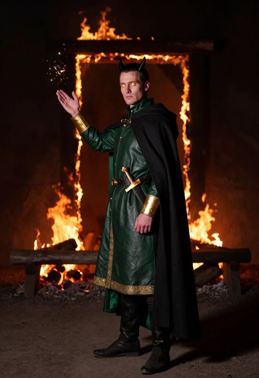 AI loki sample — portrait of a man, full-length portrait of a Northern-Europe