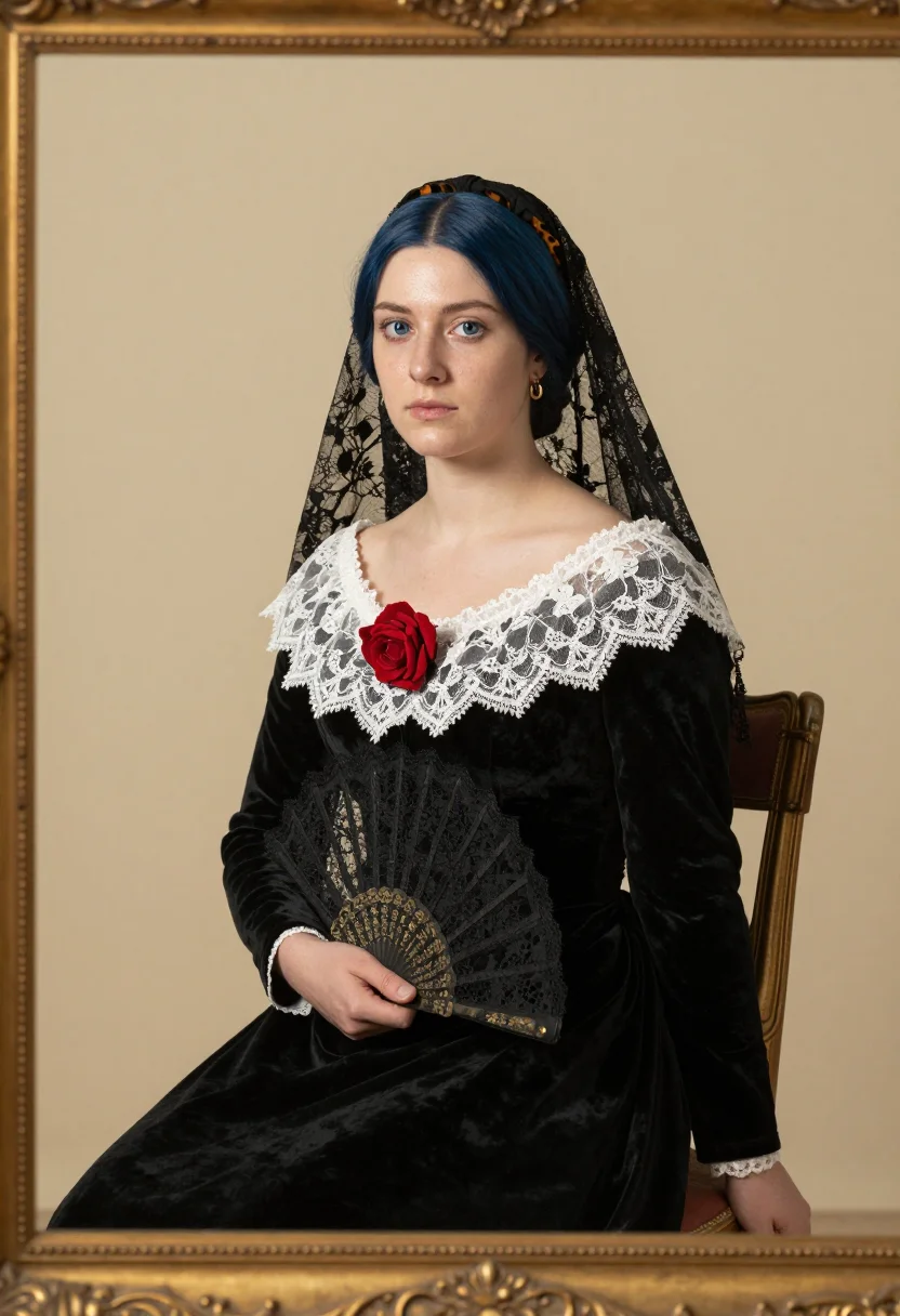 AI lola montez sample — portrait of a woman, half-length portrait of an Irish woman