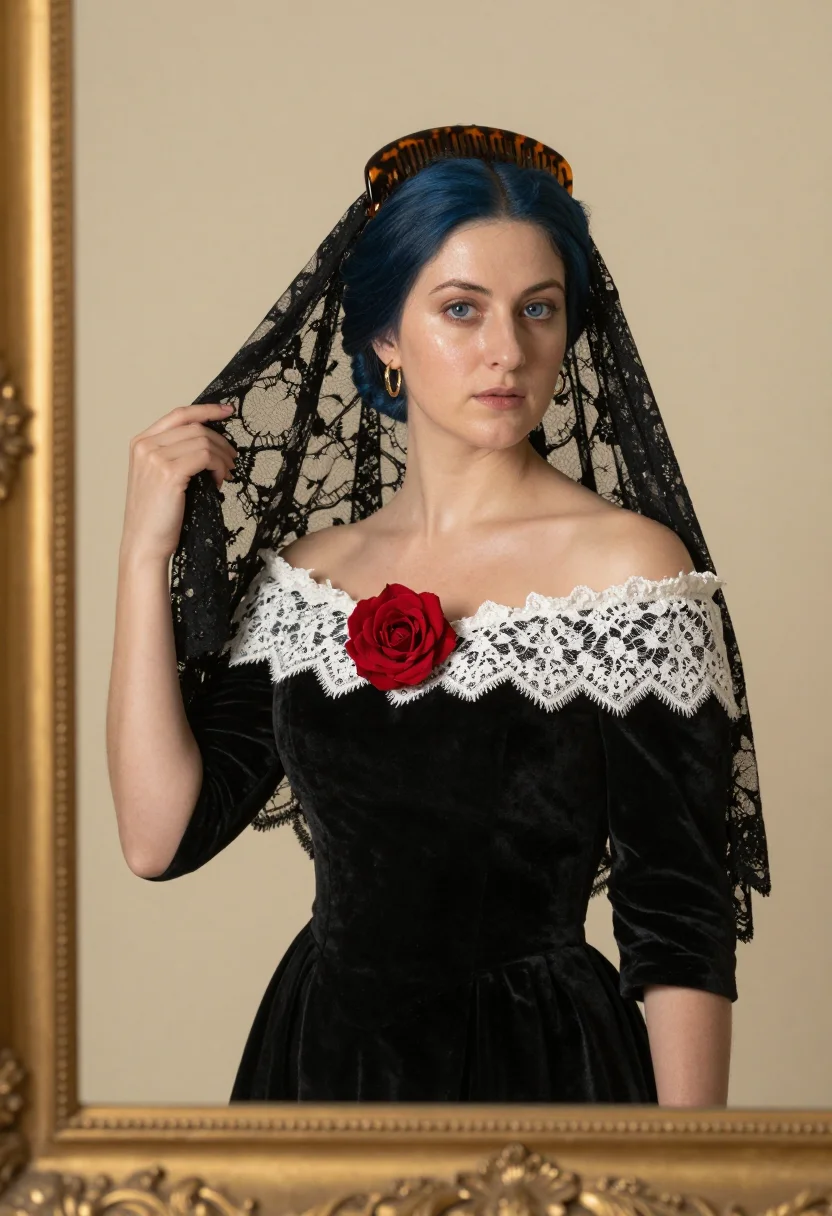 AI lola montez sample — portrait of a woman, close chest-up portrait of an Irish wom